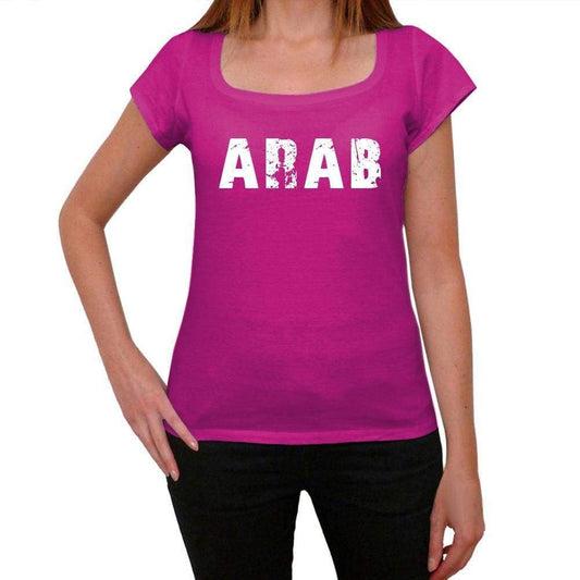 Arab Womens Short Sleeve Round Neck T-Shirt - Pink / Xs - Casual