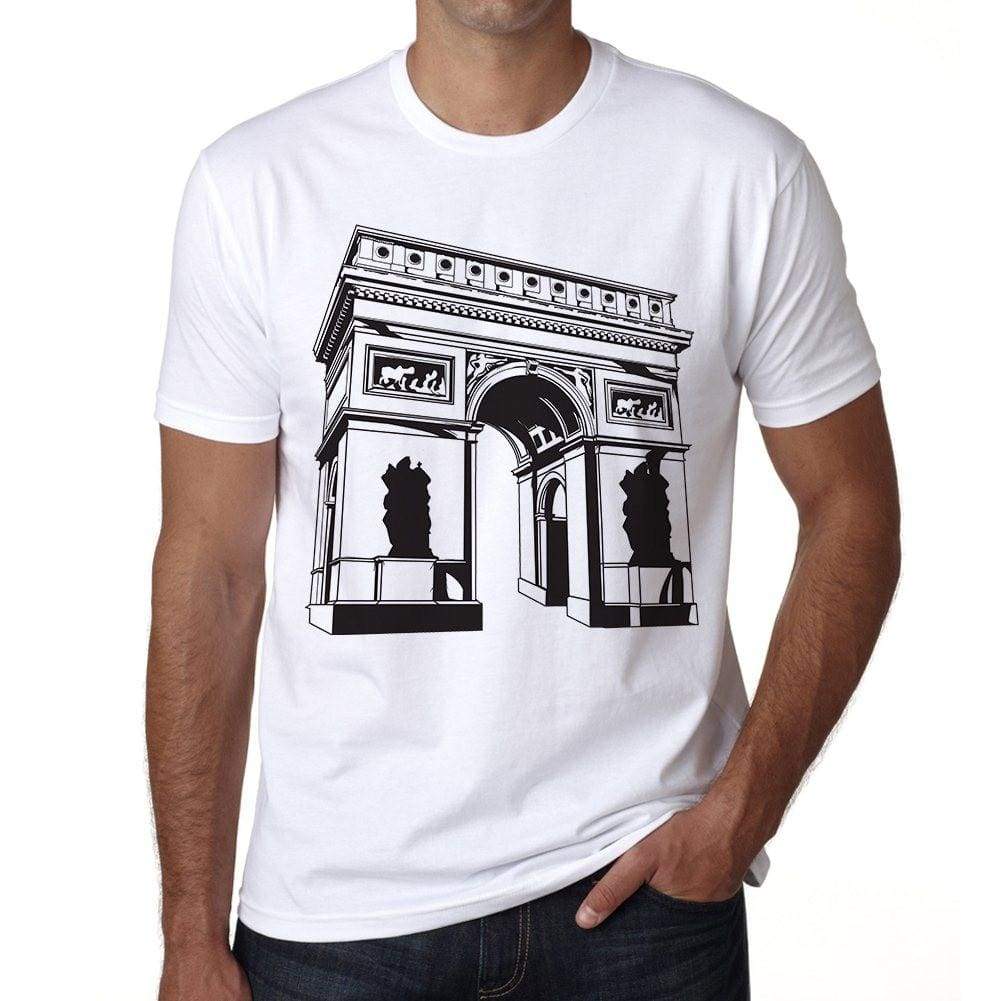 Arc De Triomphe Paris Png Mens Short Sleeve Round Neck T-Shirt 00170