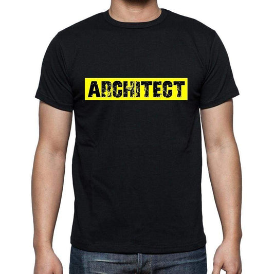 Architect T Shirt Mens T-Shirt Occupation S Size Black Cotton - T-Shirt