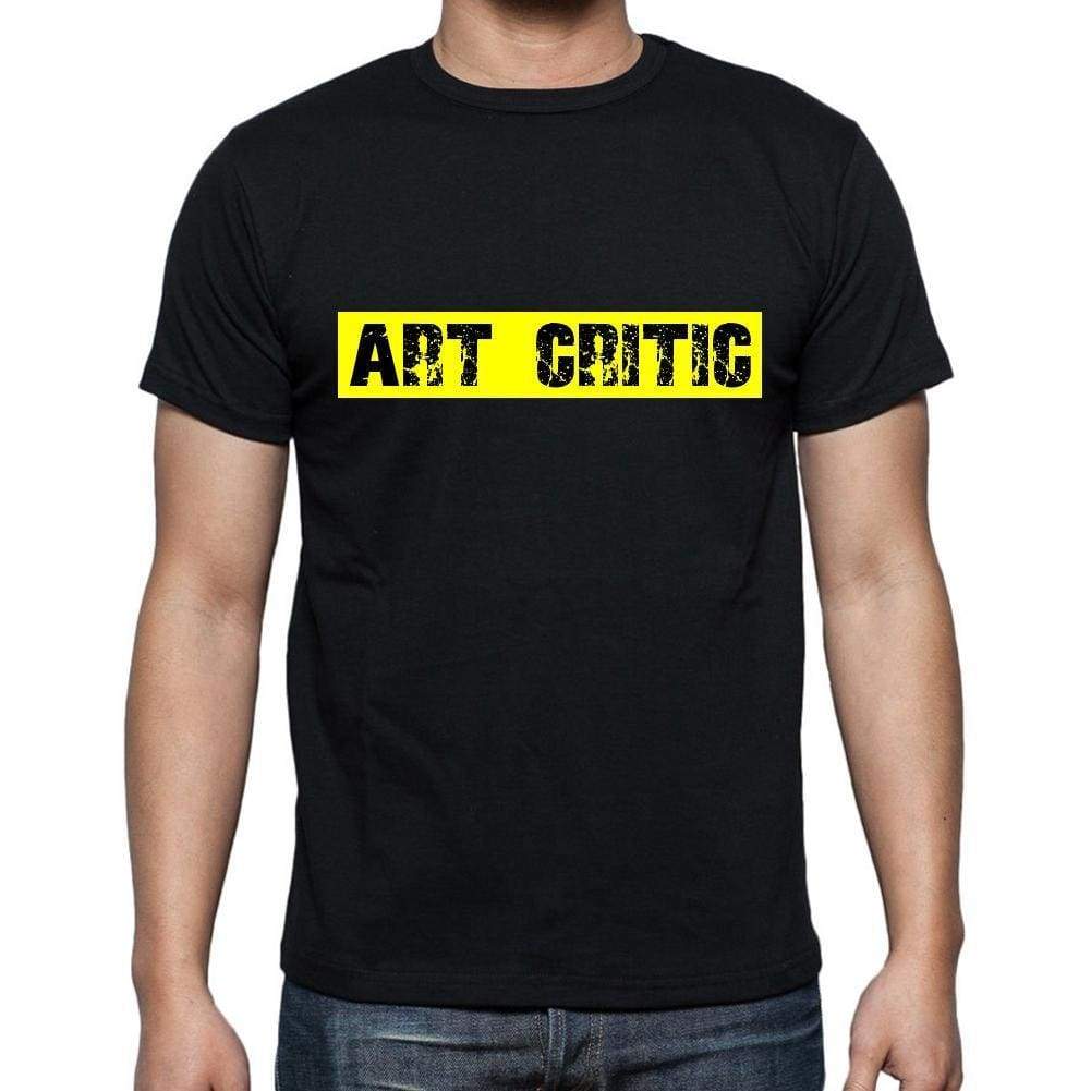 Art Critic T Shirt Mens T-Shirt Occupation S Size Black Cotton - T-Shirt