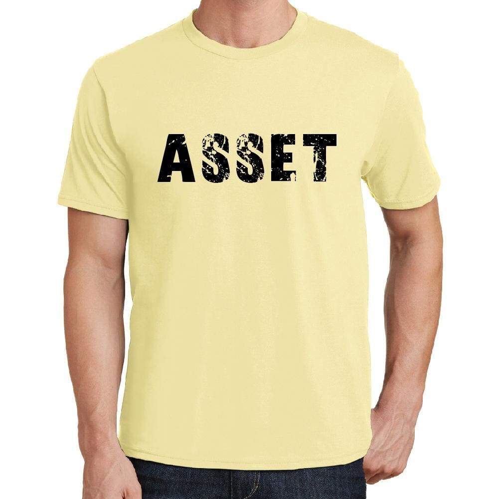 Asset Mens Short Sleeve Round Neck T-Shirt 00043 - Yellow / S - Casual