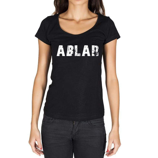 Aßlar German Cities Black Womens Short Sleeve Round Neck T-Shirt 00002 - Casual