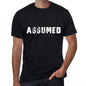 Assumed Mens Vintage T Shirt Black Birthday Gift 00555 - Black / Xs - Casual