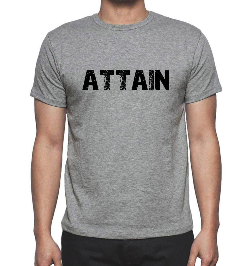 Attain Grey Mens Short Sleeve Round Neck T-Shirt 00018 - Grey / S - Casual