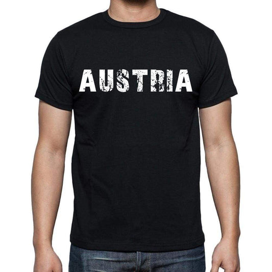 Austria T-Shirt For Men Short Sleeve Round Neck Black T Shirt For Men - T-Shirt