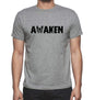 Awaken Grey Mens Short Sleeve Round Neck T-Shirt 00018 - Grey / S - Casual