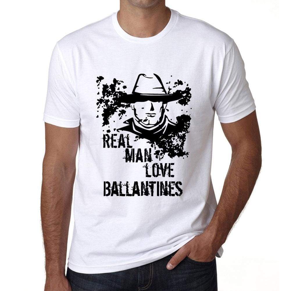 Ballantines Real Men Love Ballantines Mens T Shirt White Birthday Gift 00539 - White / Xs - Casual