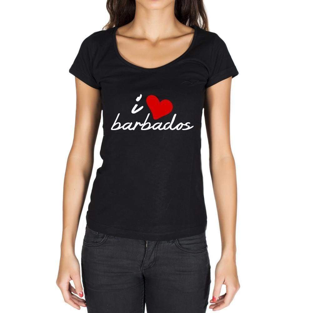 Barbados Womens Short Sleeve Round Neck T-Shirt - Casual