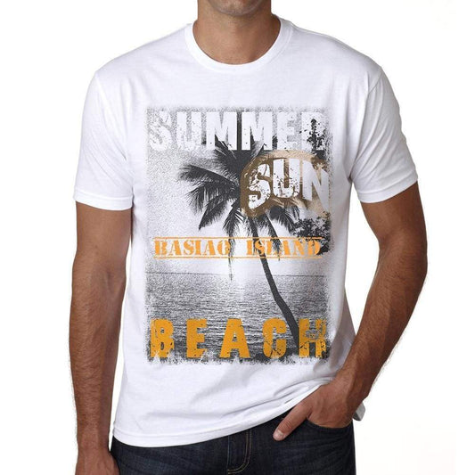 Basiao Island Mens Short Sleeve Round Neck T-Shirt - Casual