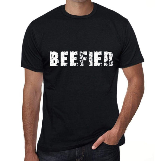 Beefier Mens Vintage T Shirt Black Birthday Gift 00555 - Black / Xs - Casual