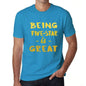 Being Five-Star Is Great Mens T-Shirt Blue Birthday Gift 00377 - Blue / Xs - Casual