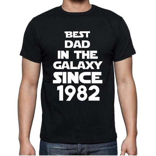 Best Dad 1982 Best Dad Mens T Shirt Black Birthday Gift 00112 - Black / Xs - Casual