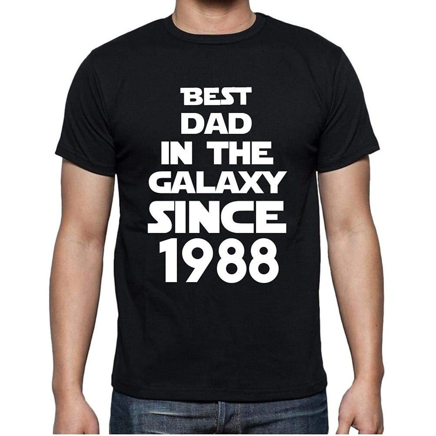 Best Dad 1988 Best Dad Mens T Shirt Black Birthday Gift 00112 - Black / Xs - Casual