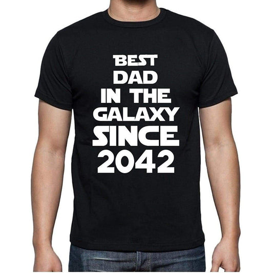 Best Dad 2042 Best Dad Mens T Shirt Black Birthday Gift 00112 - Black / Xs - Casual