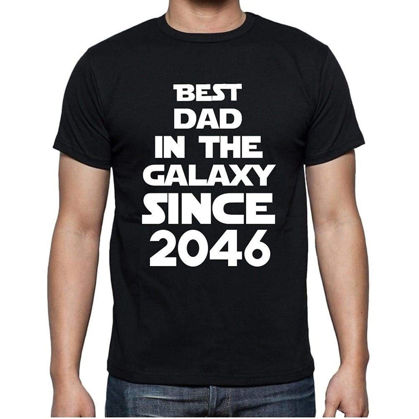 Best Dad 2046 Best Dad Mens T Shirt Black Birthday Gift 00112 - Black / Xs - Casual