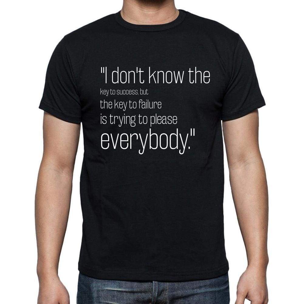 Bill Cosby Quote T Shirts I Dont Know The Key To Suc T Shirts Men Black - Casual