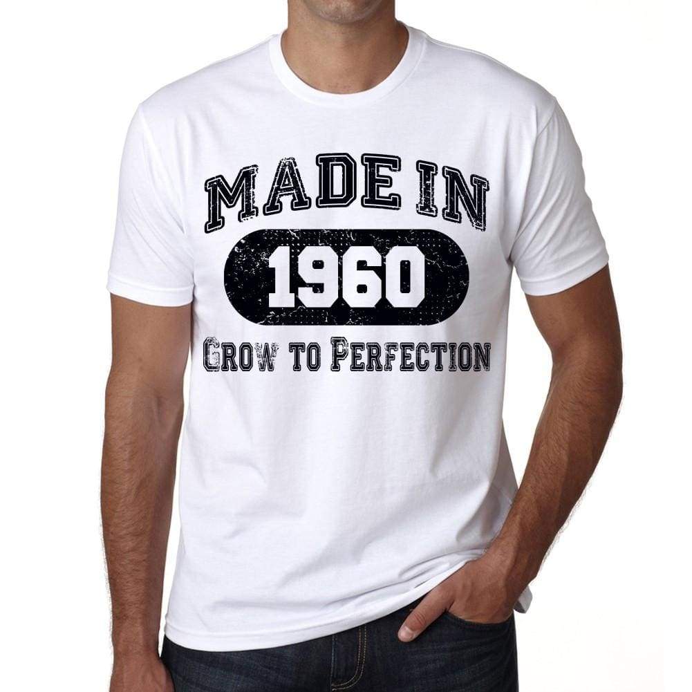 Birthday Gift Made 1960 T-Shirt Gift T Shirt Mens Tee - S / White - T-Shirt