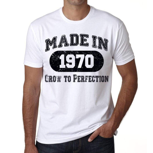 Birthday Gift Made 1970 T-Shirt Gift T Shirt Mens Tee - S / White - T-Shirt