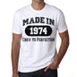 Birthday Gift Made 1974 T-Shirt Gift T Shirt Mens Tee - S / White - T-Shirt
