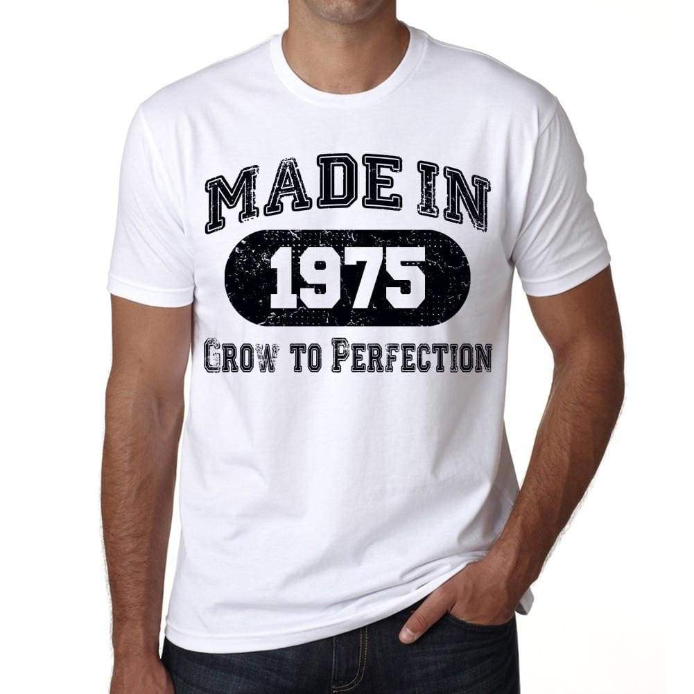 Birthday Gift Made 1975 T-Shirt Gift T Shirt Mens Tee - S / White - T-Shirt