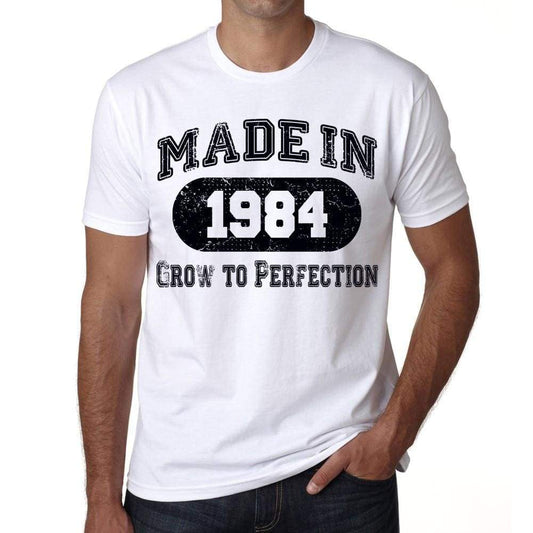 Birthday Gift Made 1984 T-Shirt Gift T Shirt Mens Tee - S / White - T-Shirt