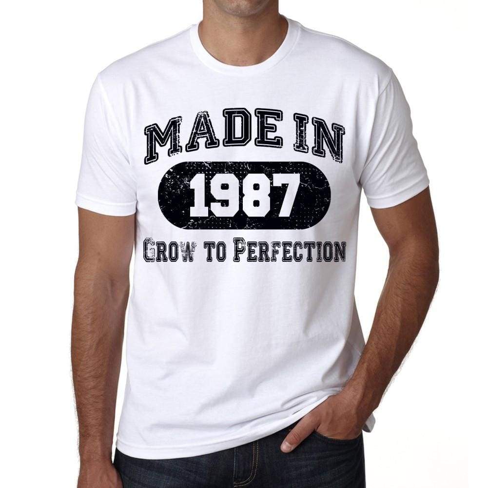 Birthday Gift Made 1987 T-Shirt Gift T Shirt Mens Tee - S / White - T-Shirt