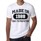 Birthday Gift Made 1988 T-Shirt Gift T Shirt Mens Tee - S / White - T-Shirt