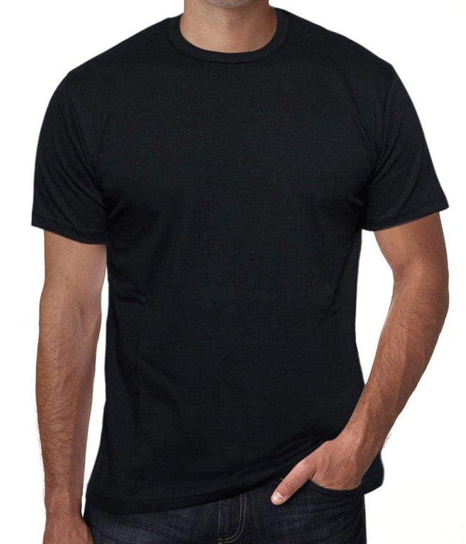 Schlichtes schwarzes T-Shirt für Herren