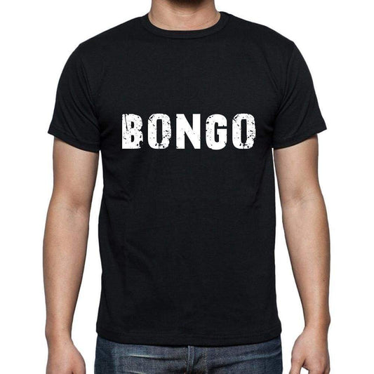 Bongo Mens Short Sleeve Round Neck T-Shirt 5 Letters Black Word 00006 - Casual