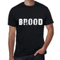 Brood Mens Retro T Shirt Black Birthday Gift 00553 - Black / Xs - Casual
