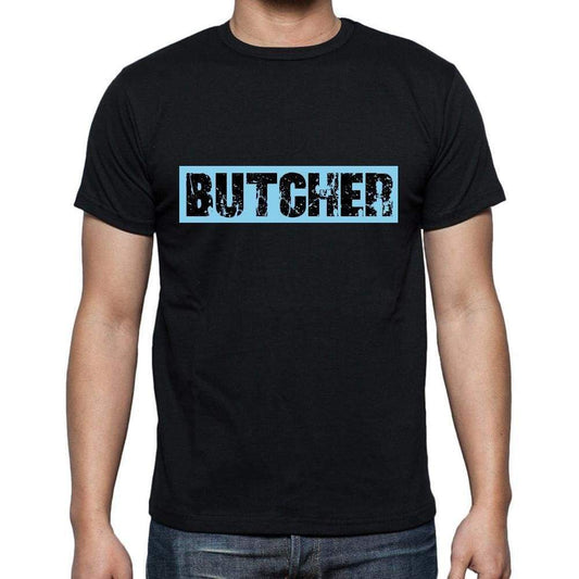 Butcher T Shirt Mens T-Shirt Occupation S Size Black Cotton - T-Shirt