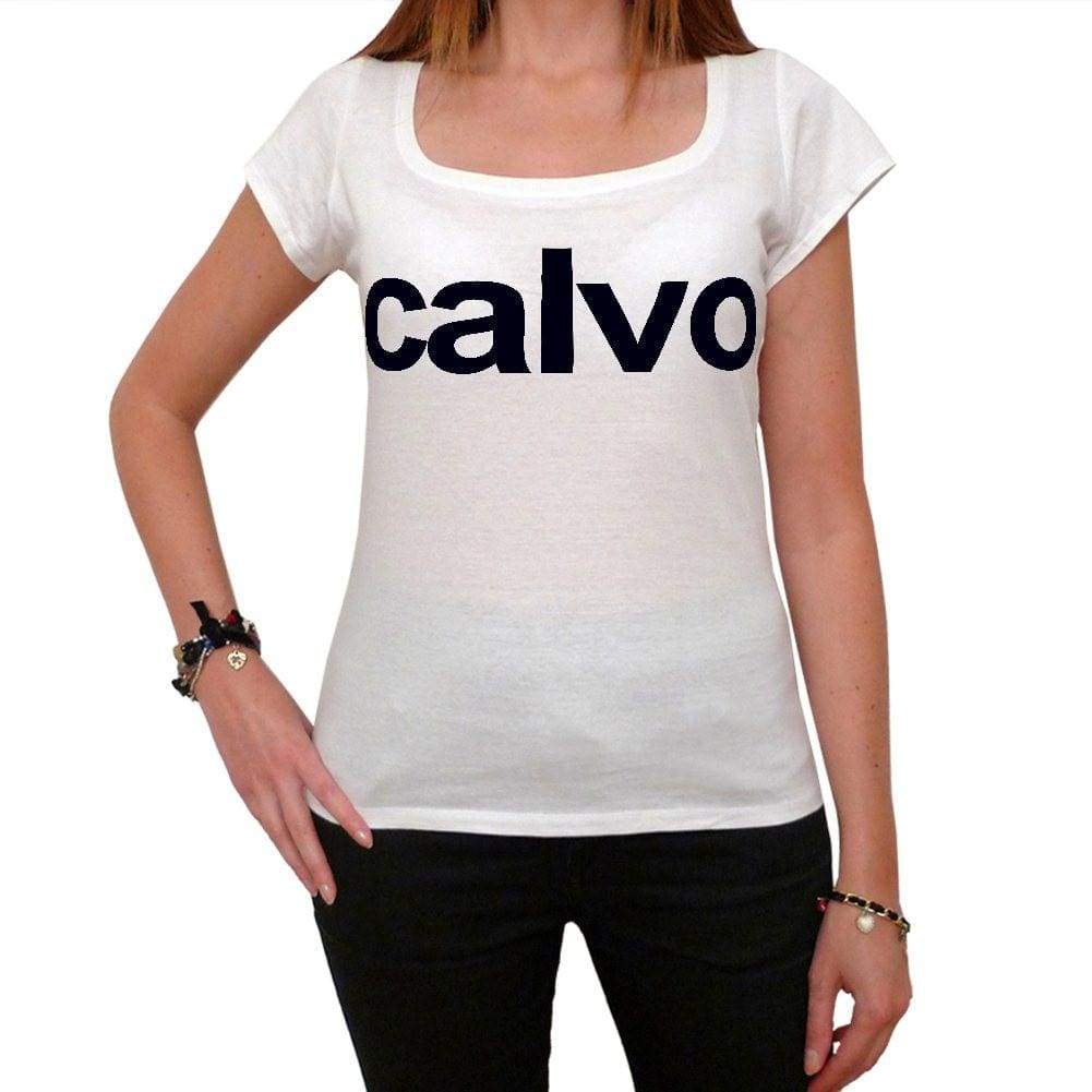 Calvo Womens Short Sleeve Scoop Neck Tee 00036