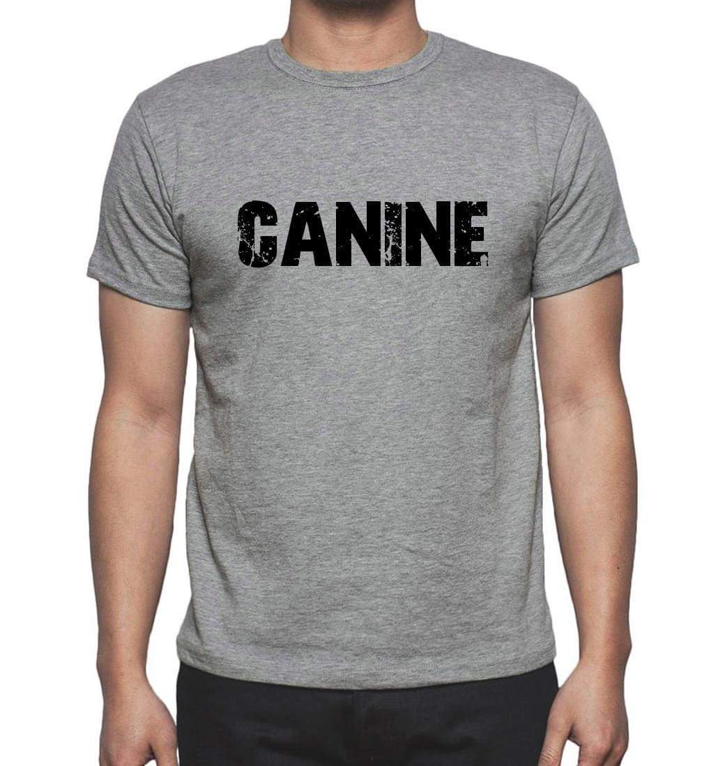 Canine Grey Mens Short Sleeve Round Neck T-Shirt 00018 - Grey / S - Casual