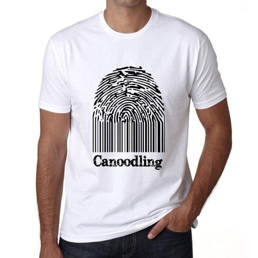 Canoodling Fingerprint White Mens Short Sleeve Round Neck T-Shirt Gift T-Shirt 00306 - White / S - Casual