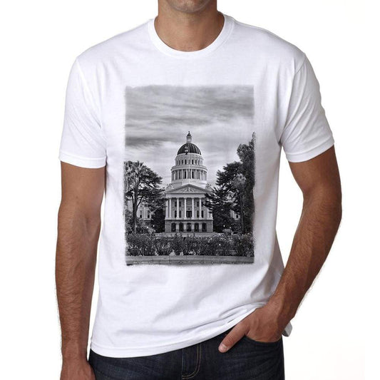 Capitol Building Mens Short Sleeve Round Neck T-Shirt
