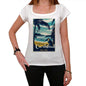 Carlsbad Pura Vida Beach Name White Womens Short Sleeve Round Neck T-Shirt 00297 - White / Xs - Casual