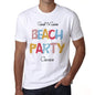 Carrara Beach Party White Mens Short Sleeve Round Neck T-Shirt 00279 - White / S - Casual
