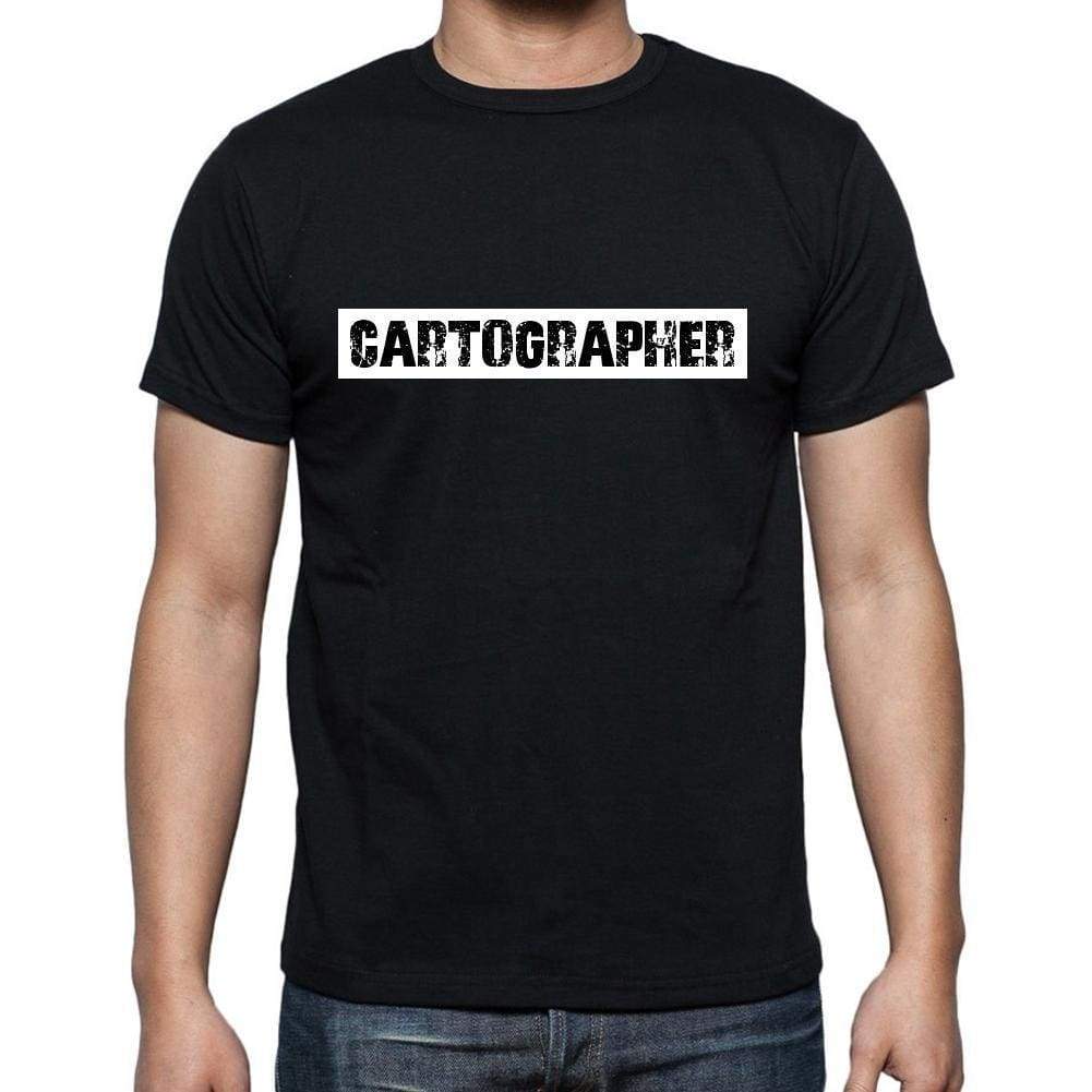 Cartographer T Shirt Mens T-Shirt Occupation S Size Black Cotton - T-Shirt