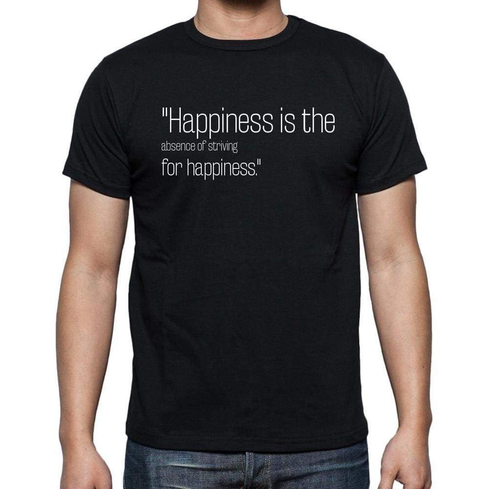 Chang-Tzu Quote T Shirts Happiness Is The Absence Of T Shirts Men Black - Casual
