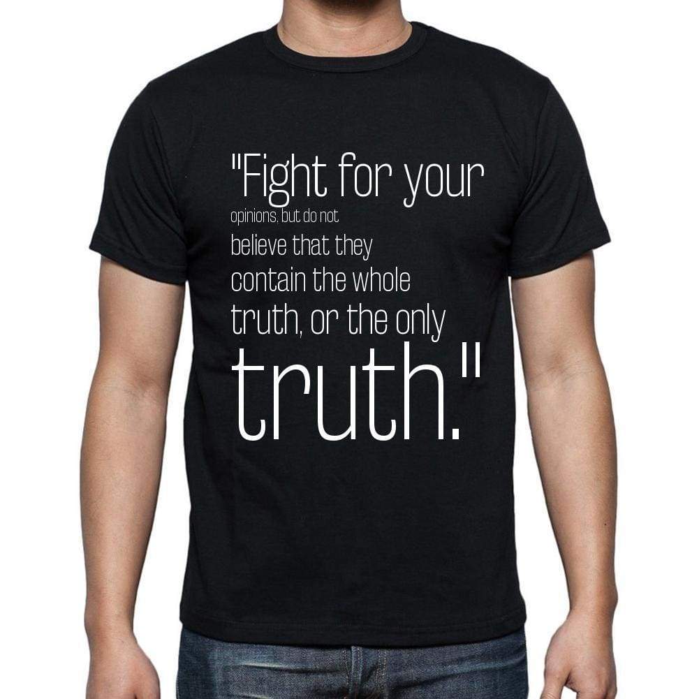 Charles A. Dana Quote T Shirts Fight For Your Opinion T Shirts Men Black - Casual