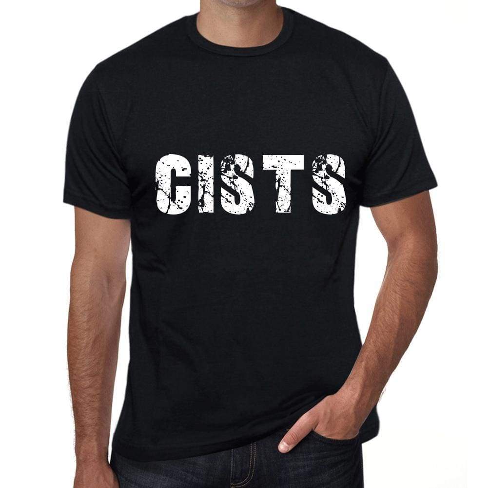 Cists Mens Retro T Shirt Black Birthday Gift 00553 - Black / Xs - Casual