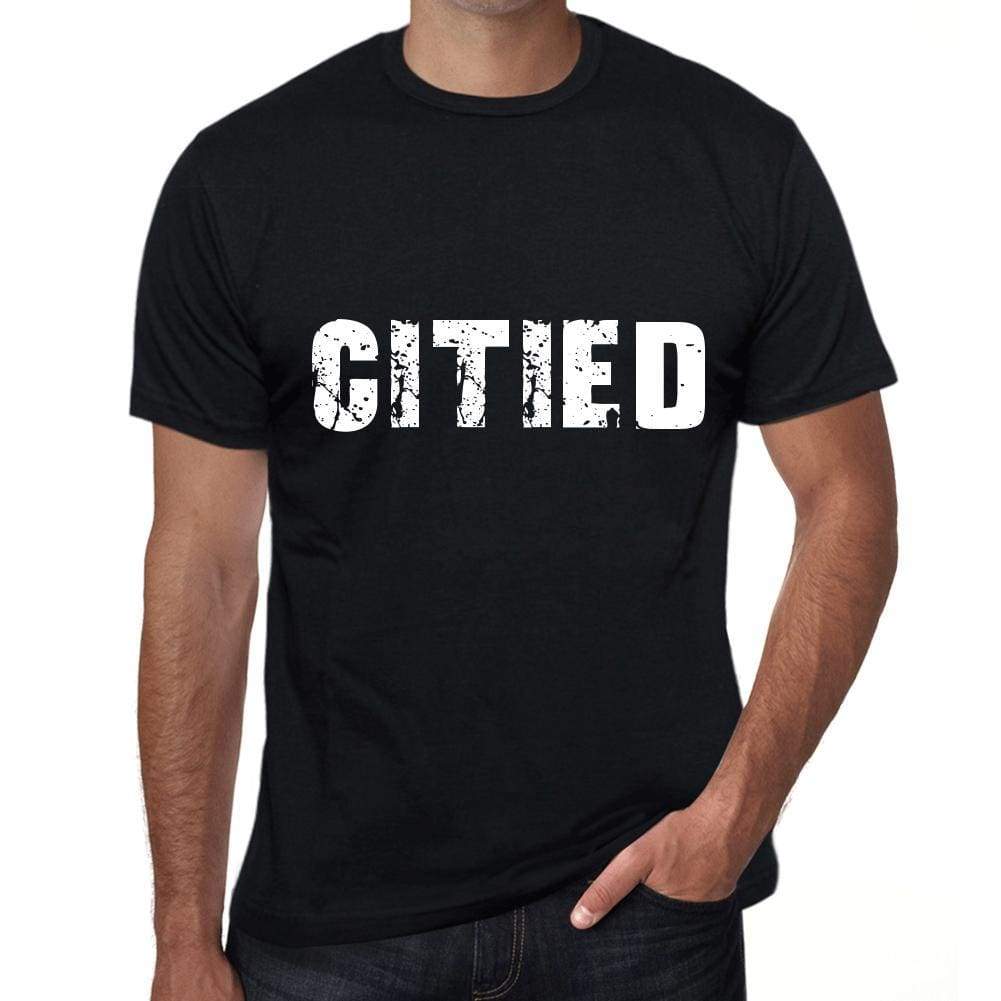 Citied Mens Vintage T Shirt Black Birthday Gift 00554 - Black / Xs - Casual