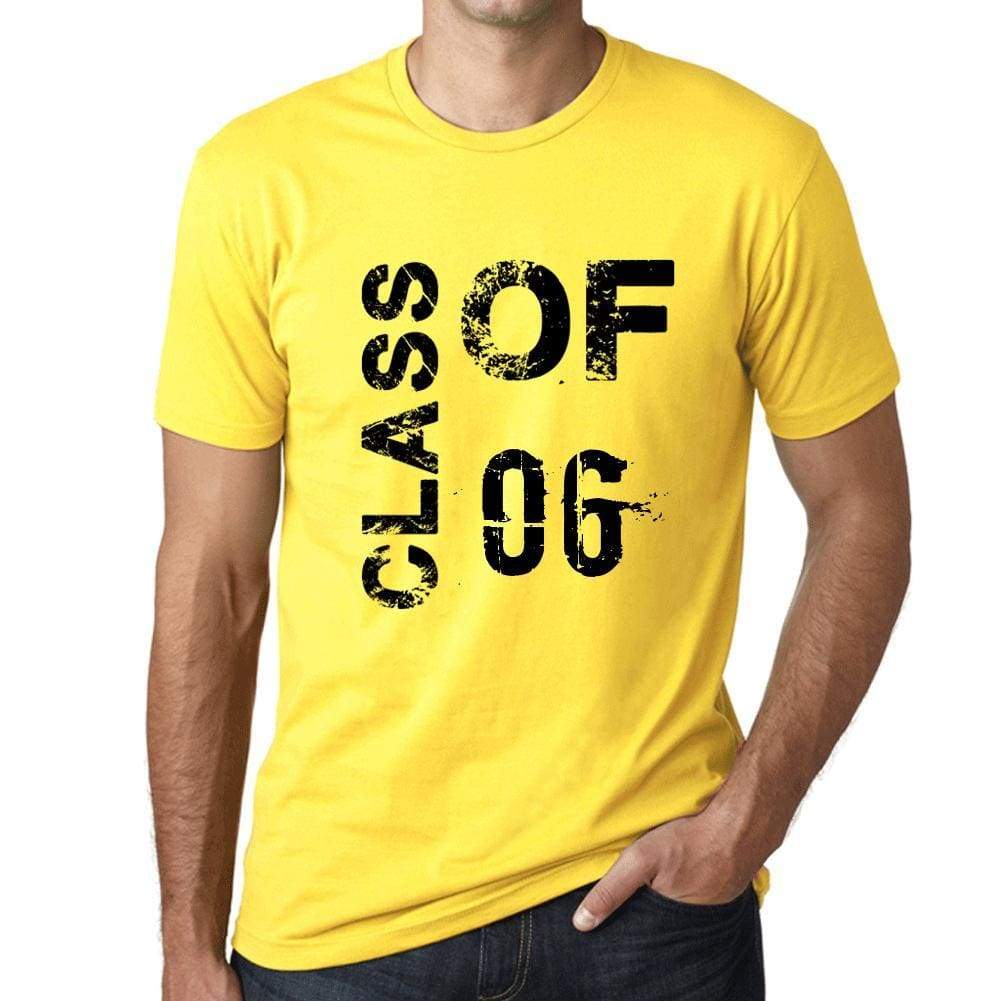 Class Of 06 Grunge Mens T-Shirt Yellow Birthday Gift 00484 - Yellow / Xs - Casual