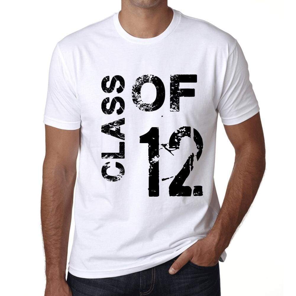 Class Of 12 Mens T-Shirt White Birthday Gift 00437 - White / Xs - Casual