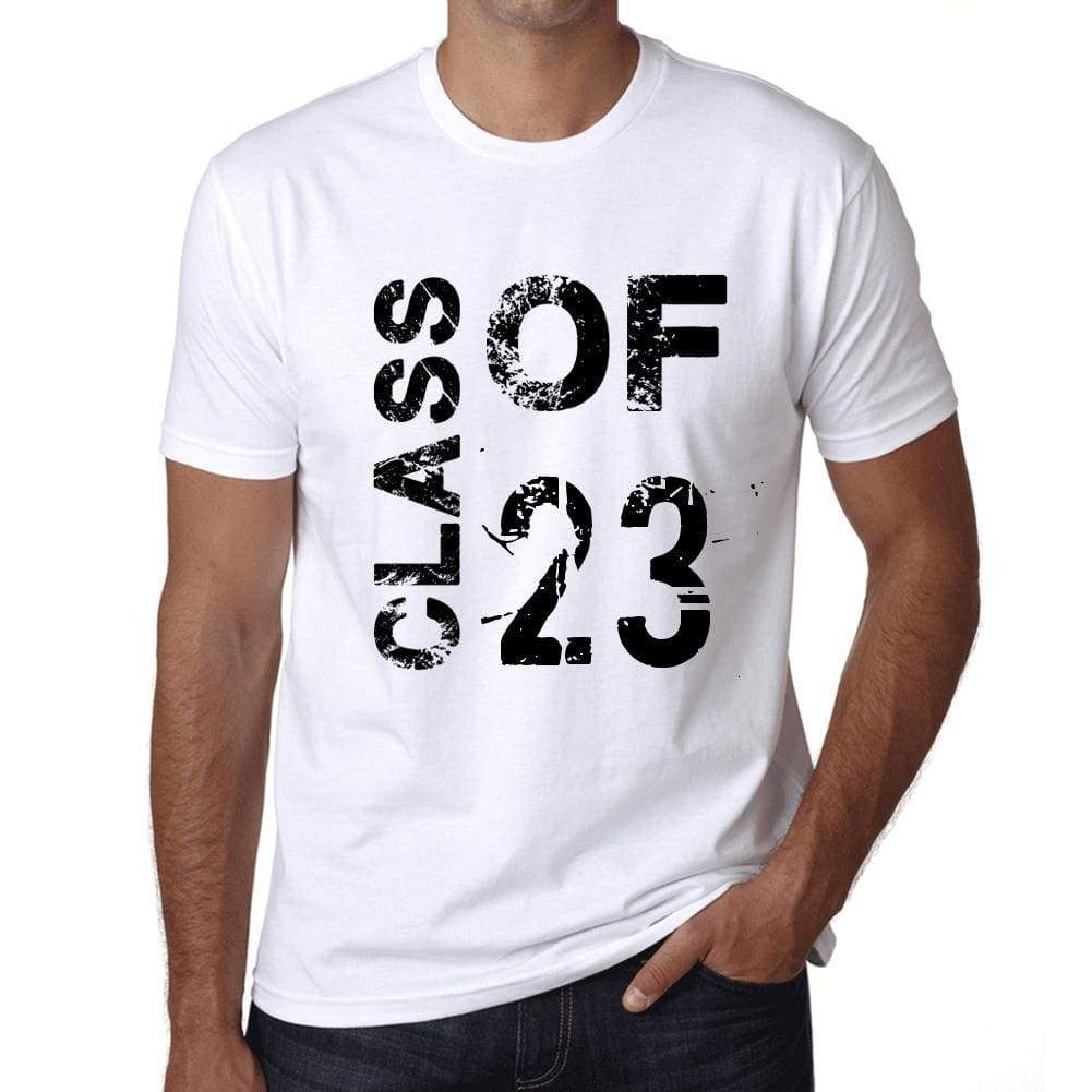 Class Of 23 Mens T-Shirt White Birthday Gift 00437 - White / Xs - Casual