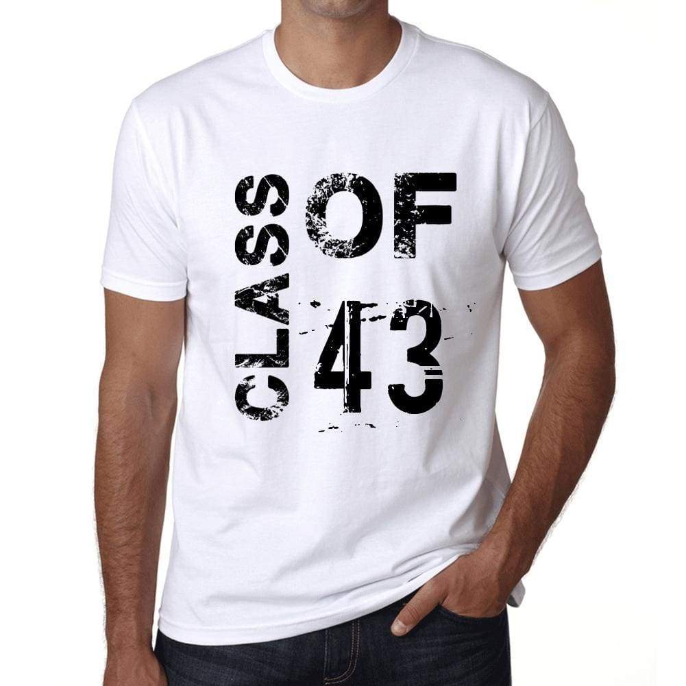 Class Of 43 Mens T-Shirt White Birthday Gift 00437 - White / Xs - Casual