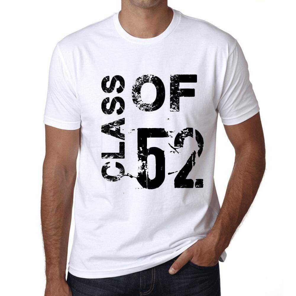 Class Of 52 Mens T-Shirt White Birthday Gift 00437 - White / Xs - Casual