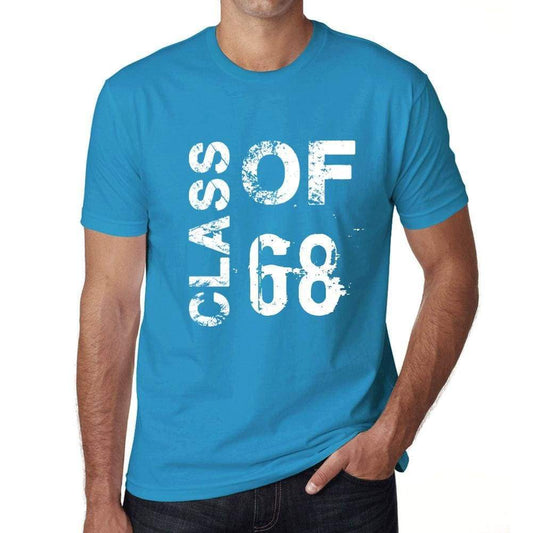 Class Of 68 Grunge Mens T-Shirt Blue Birthday Gift 00483 - Blue / Xs - Casual