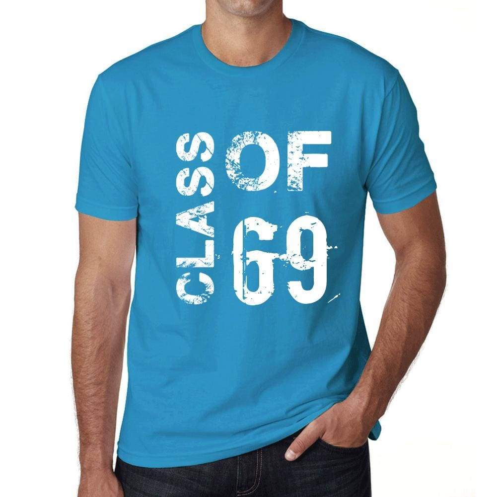 Class Of 69 Grunge Mens T-Shirt Blue Birthday Gift 00483 - Blue / Xs - Casual