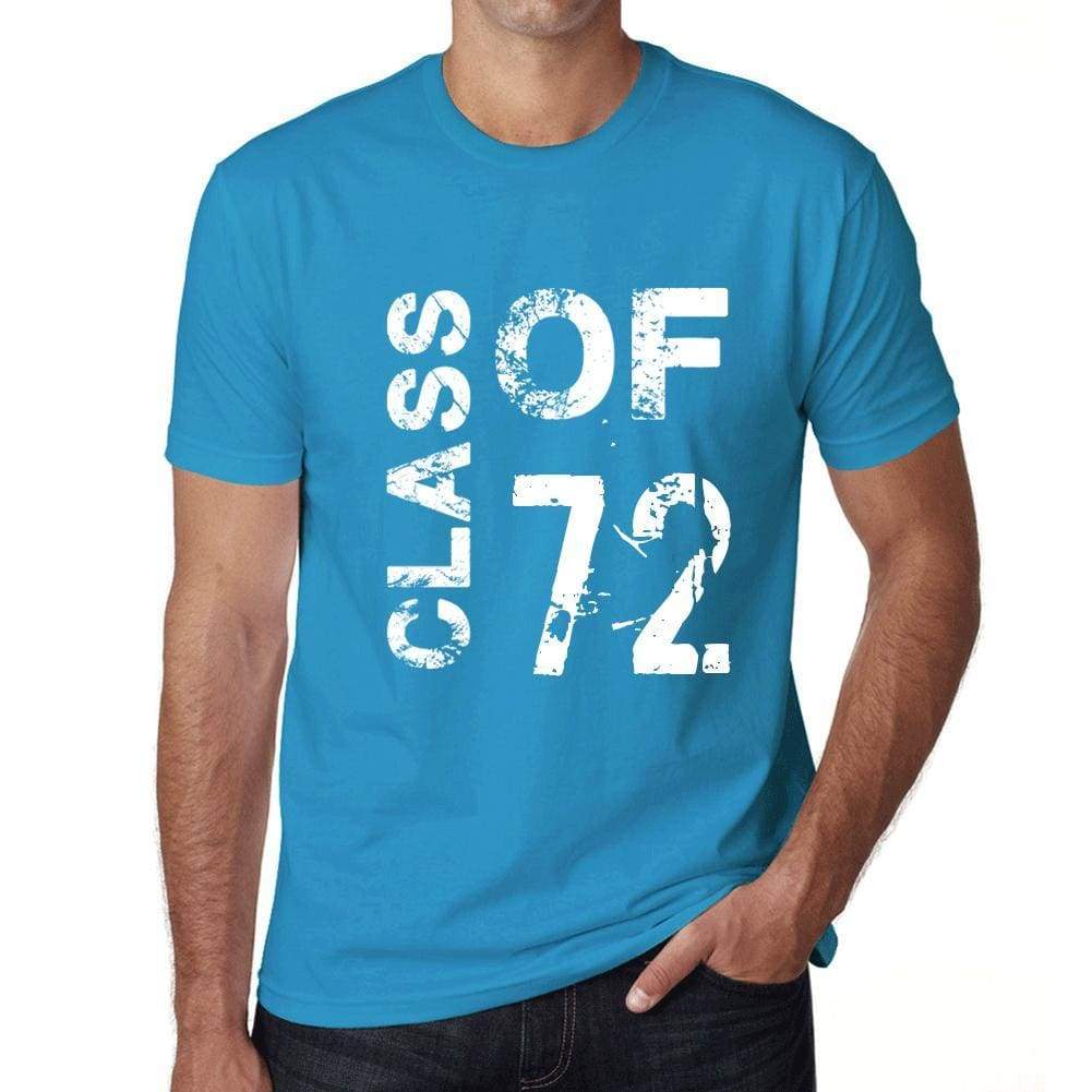Class Of 72 Grunge Mens T-Shirt Blue Birthday Gift 00483 - Blue / Xs - Casual